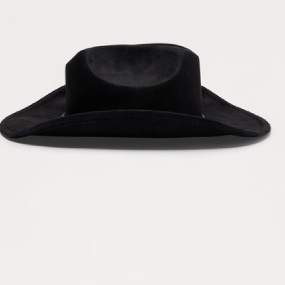 New Stylish Black Western Rodeo Cowboy Hat - Picture 3 of 8